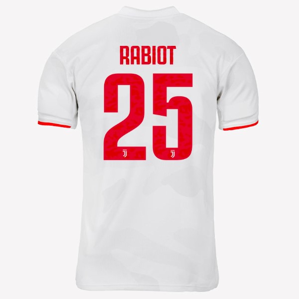 Camiseta Juventus NO.25 Rabiot 2ª 2019/20 Gris Blanco